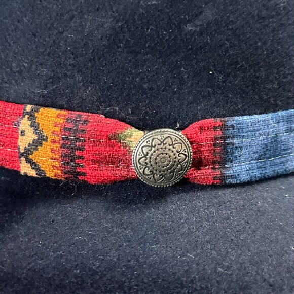 The Scala Collection 100% Wool Hat - Size Medium - Southwestern Hat Band VGUC - Picture 4 of 8